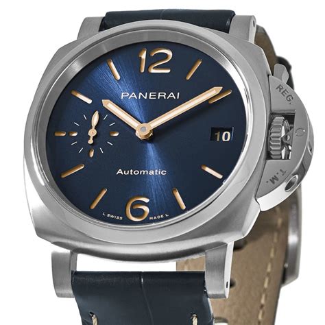 panerai due gold|panerai blue dial.